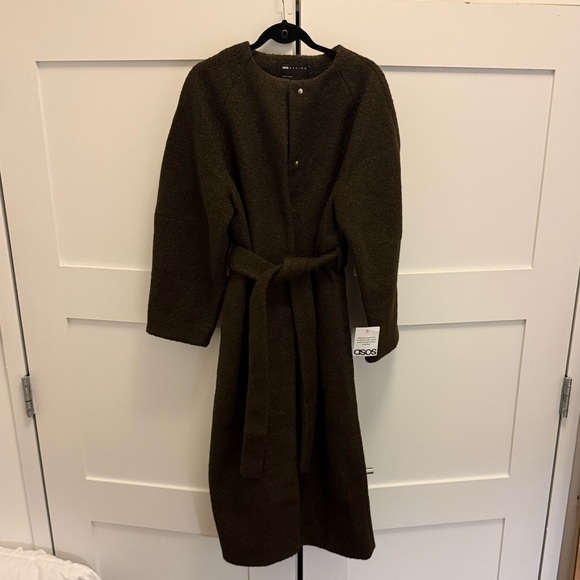 ASOS Dark Brown Women's Coat - Picture 5 of 6